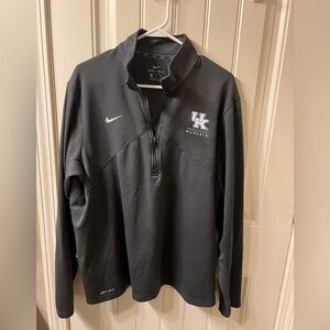 UK Kentucky Wildcats KY Dri-Fit Half Zip Long Sleeve Men’s XL University of KY
